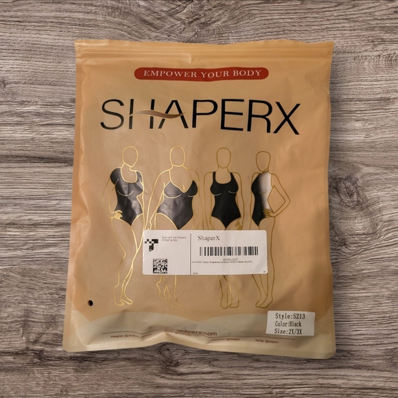 ShaperX Tummy Control Seamless Sculpting Bodysuit, Black, 2X/3X, Never Worn - Picture 8 of 12